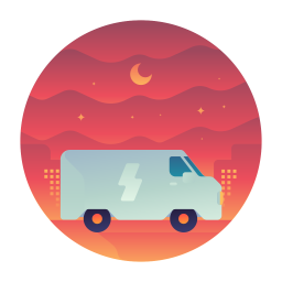 Night delivery  Icon