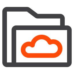 Cloud Folder  Icon