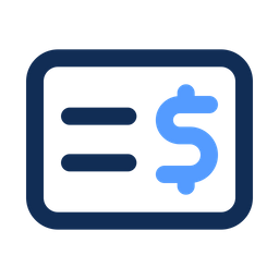 Bank Check  Icon