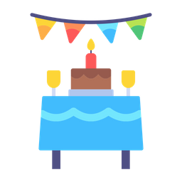 Birthday table  Icon