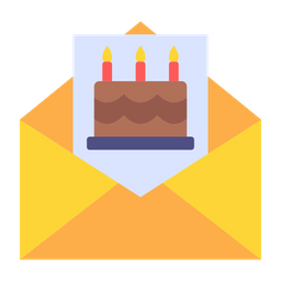 Birthday invite  Icon