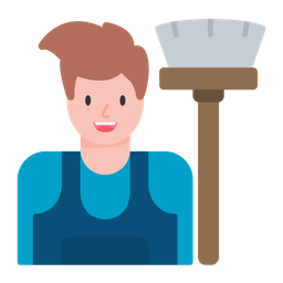 Cleaning Man  Icon