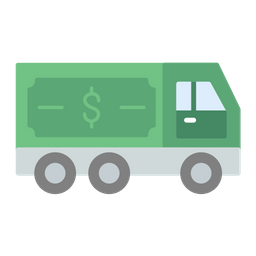 Cash Transfer Vehicle  Icon