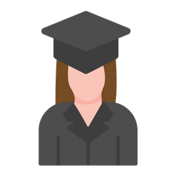 Female Graduate  Icon