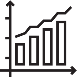 Gráfico de crescimento  Ícone