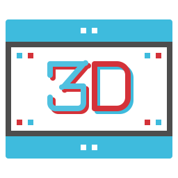 Filme 3D  Ícone