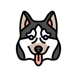 Siberian Husky Dog Icon