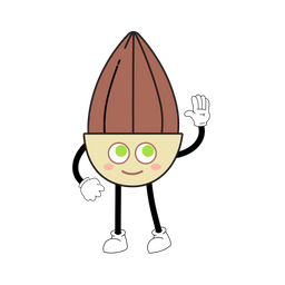 Mascote De Amendoa Personagem De Nozes Arte De Ilustracao Ícone