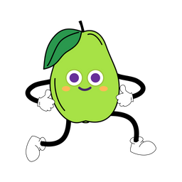 Mascote De Goiaba Personagem De Fruta Arte De Ilustracao Ícone