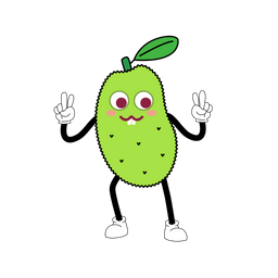Mascote De Jaca Personagem De Fruta Arte De Ilustracao Ícone