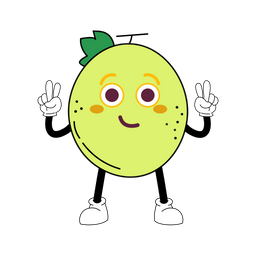 Mascote De Melao Personagem De Fruta Arte De Ilustracao Ícone