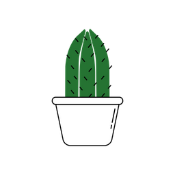 Cactus en maceta  Icono