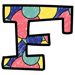 Alphabet Buchstabe F  Symbol