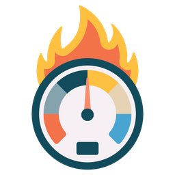 Burning Speedometer  Icon