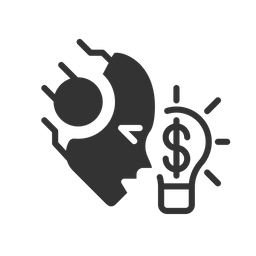 AI makes money  Icon