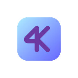 4K resolution  Icon