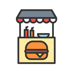 Burger Stall  Icon