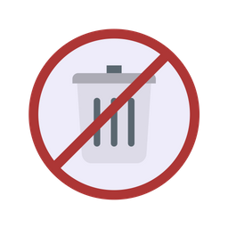Proibido jogar lixo  Ícone