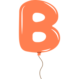 Balloon Letter B  Icon