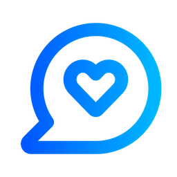 Chat Bubble Heart  Icon