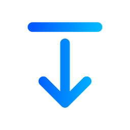 Align Arrow Down  Icon