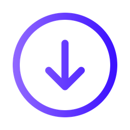 Arrow Down Circle  Icon