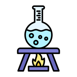 Sustancia química ardiente  Icono