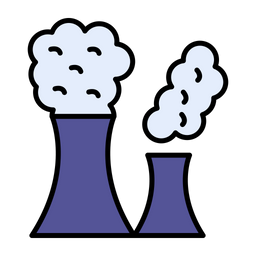 La contaminación del aire  Icono