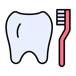 Cleaning Tooth With Brush  Icon