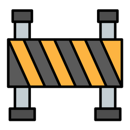 Construction Barrier  Icon