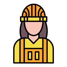 Builder Female  Icon