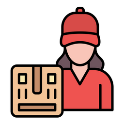 Delivery Women  Icon