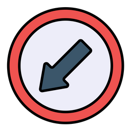 Keep Left  Icon