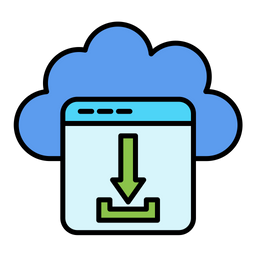 Cloud Download  Icon