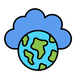 Cloud Earth  Icon