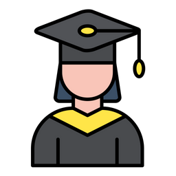 Female Graduate  Icon