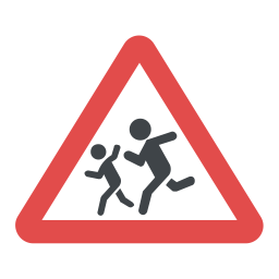 Children Road Sign  Icon