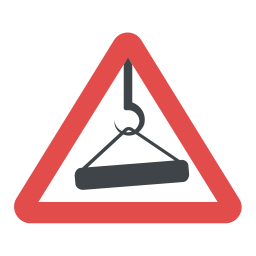 Caution Overhead Load  Icon