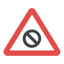 Ban Road Sign  Icon