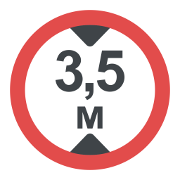 Height Limit Sign  Icon