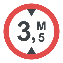 Height Limit Sign  Icon