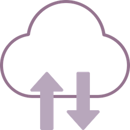 Cloud data transfer  Icon