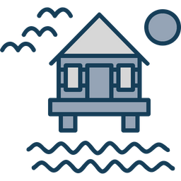 Beach villa  Icon