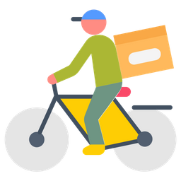 Bicycle delivery  Icon