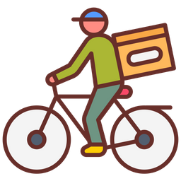 Bicycle delivery  Icon