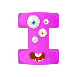 Letter I Monster  Icon