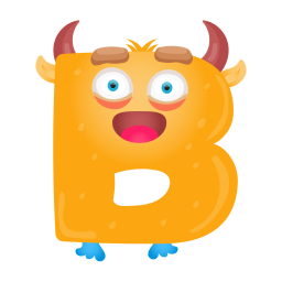 Letter B Monster  Icon