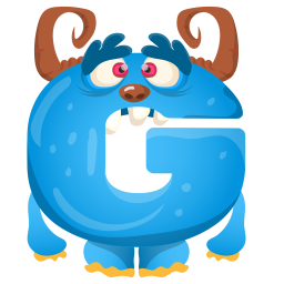 Letter G Monster  Icon