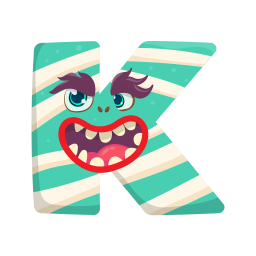 Letter K Monster  Icon