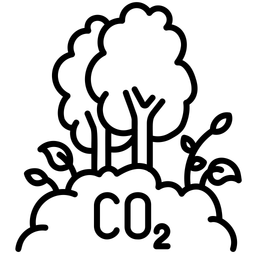 Kohlenstoffabsorbierend  Symbol